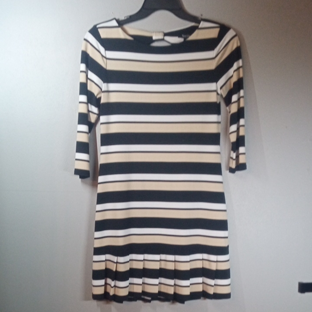 White House Black Market Women's Striped Dress Size Small